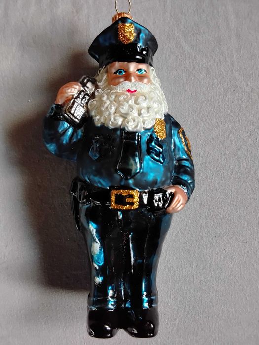 Bombka szklana Radko? Mikołaj Policjant