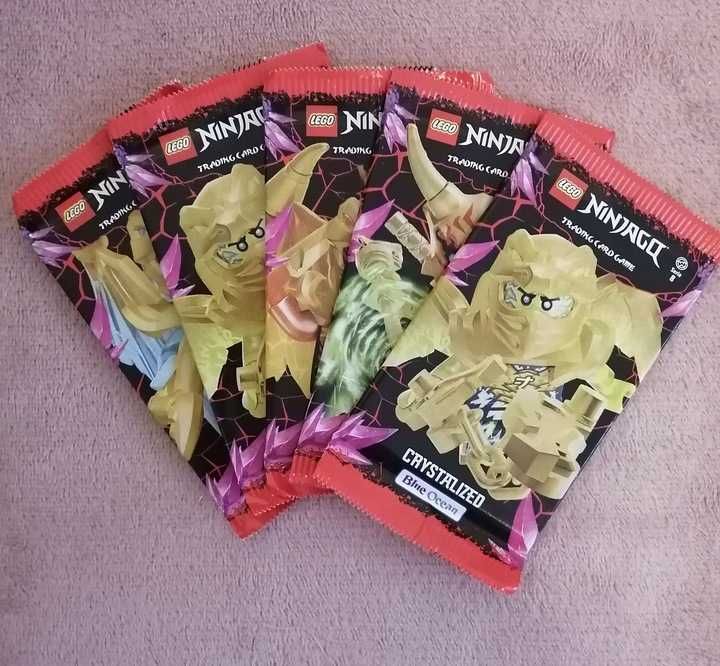 Karty Lego Ninjago 8. seria Crystalized 5 saszetek wersja DE