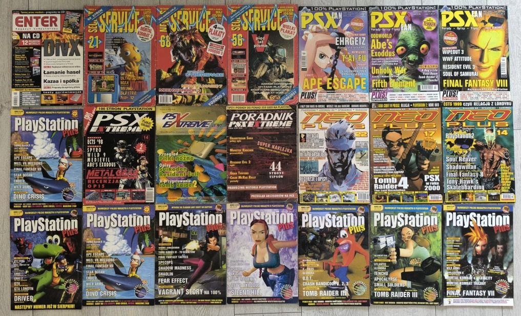 Czasopisma komputerowe(PSX, Secret Service)