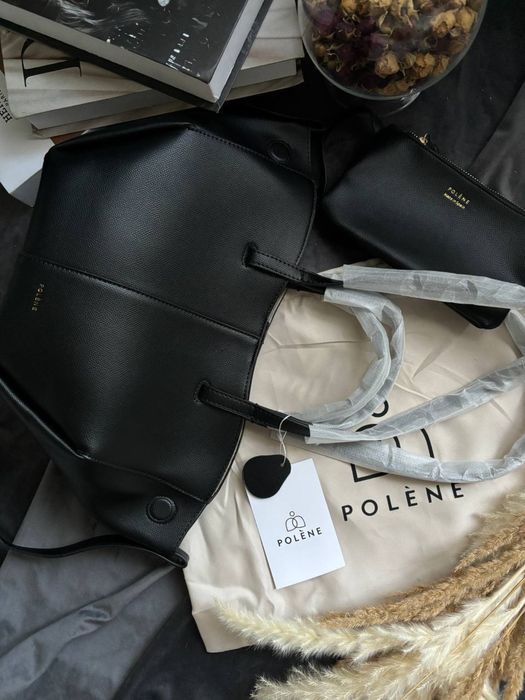 Сумка шопер Polene/Полен чорна,шоколад,кемел,сіра