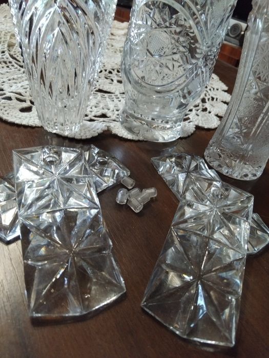 Хрустальные вазы и подвески все Чехия
