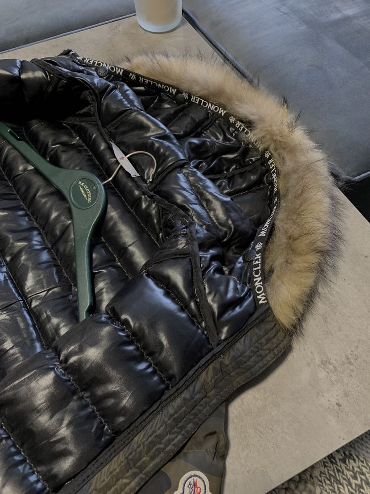 Moncler куртка мікропуховик монклер хаки