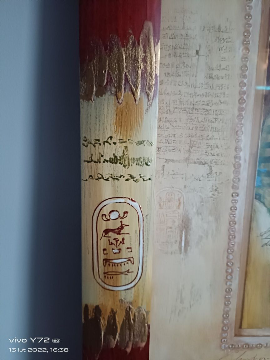 Obraz Faraona w drewnianej ramie 50/62