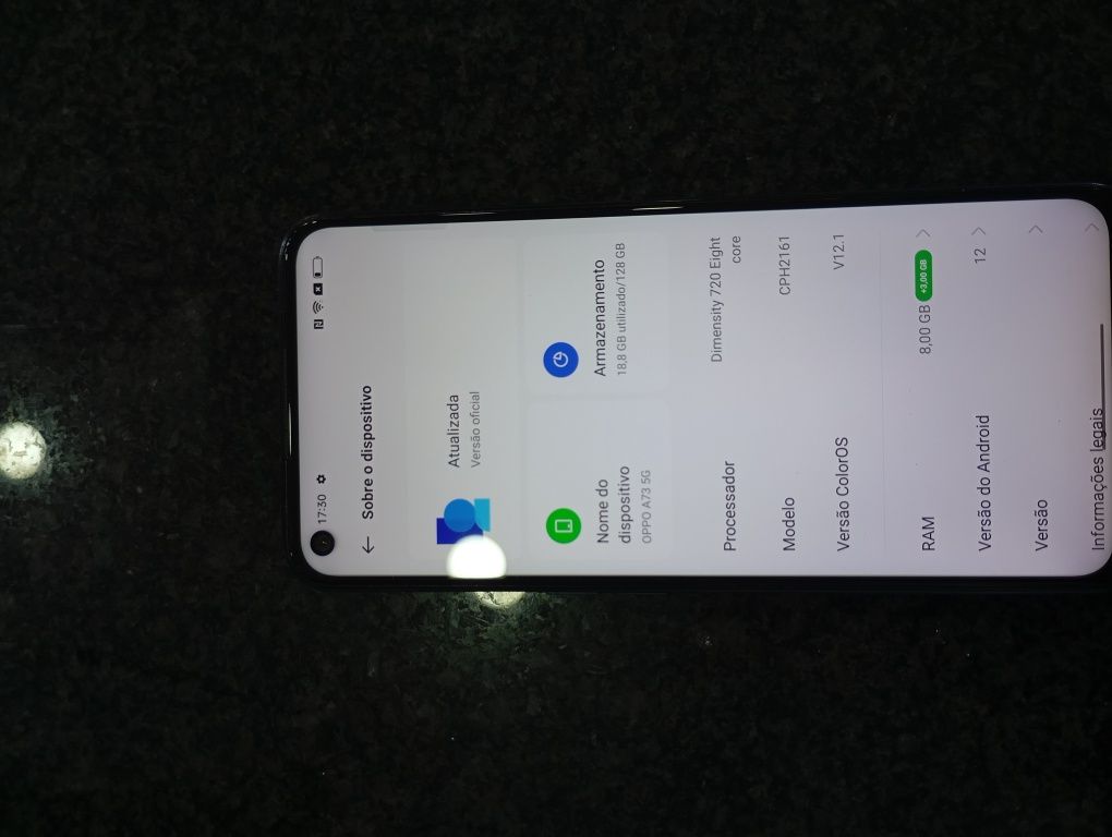 OPPO A73 5G 8gb+ 3gb