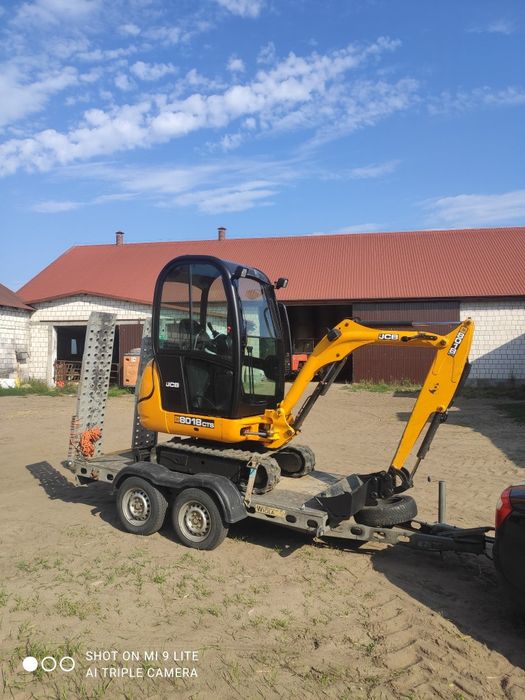 Wynajem minikoparki wozidło miniładowarka usługi wiertnica młot do kuc