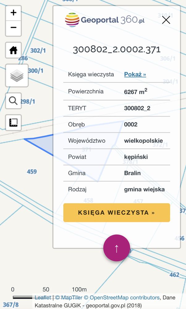 Działka  rekreacyjno inwestycyjna 0,62 Ha Chojecin