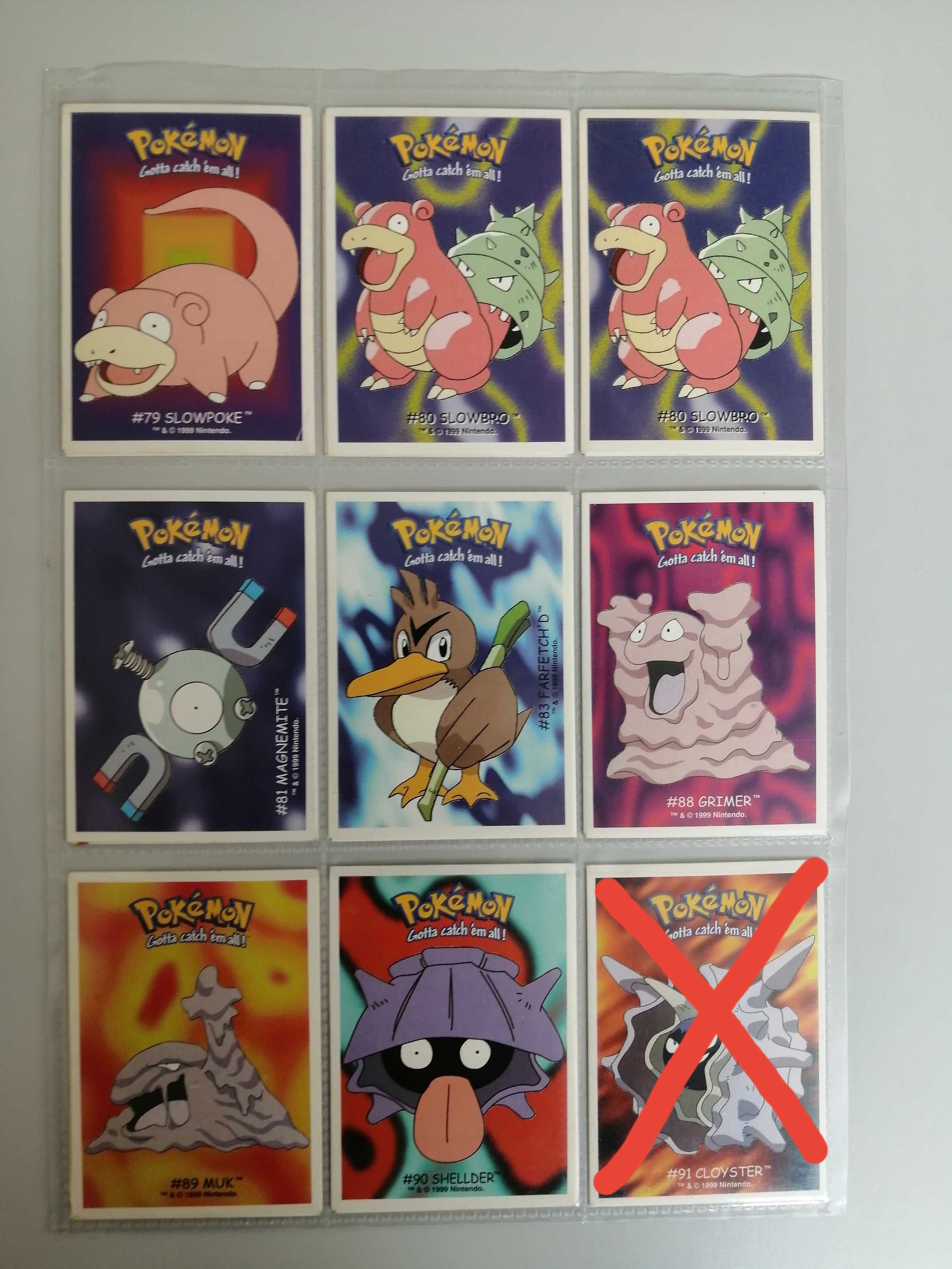 Cartas Pokemon das pastilhas Dunkin Boomer