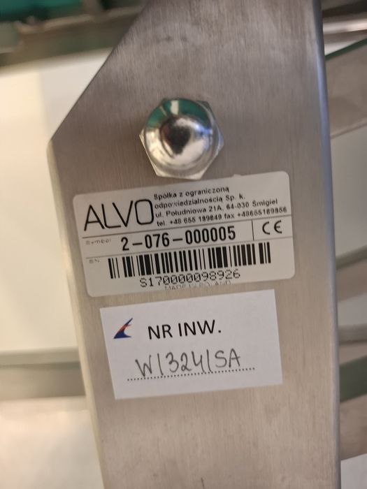 Wózek transportowy nierdzewny firmy ALVO Medical