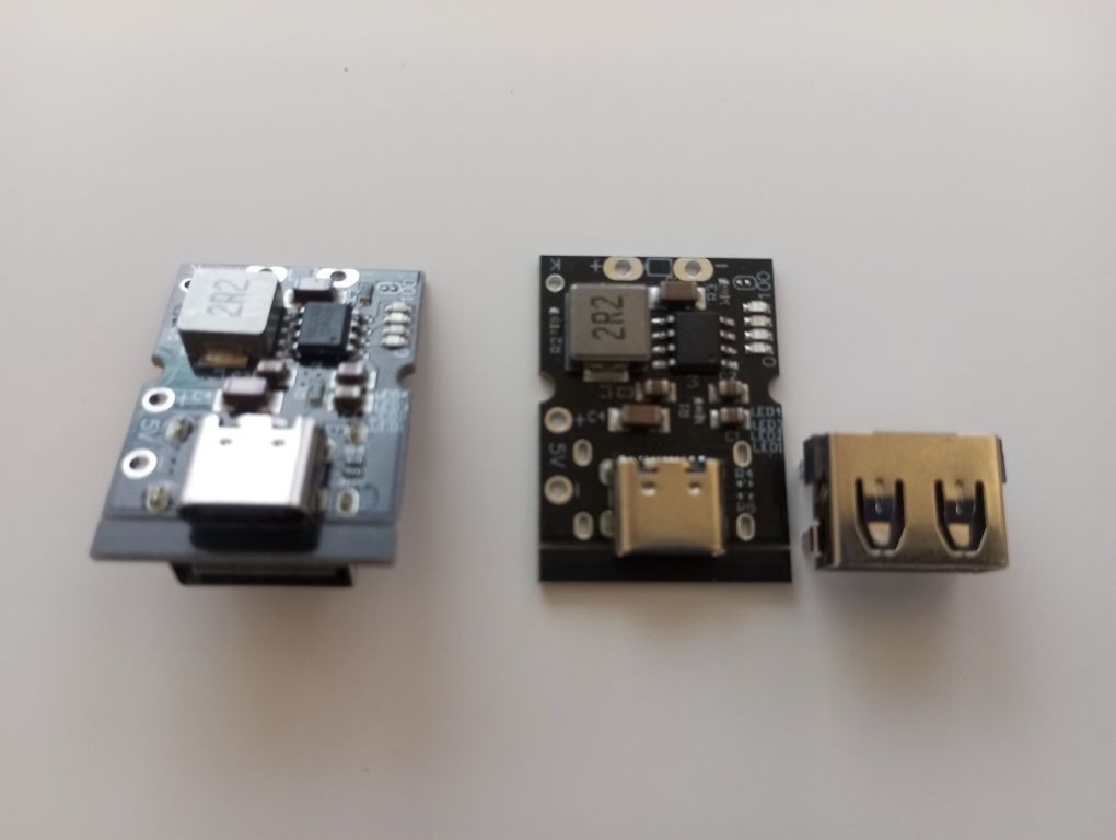 Модуль, плата PowerBank павербанк с LCD дисплеем, 3 x USB 5В,type c,2А