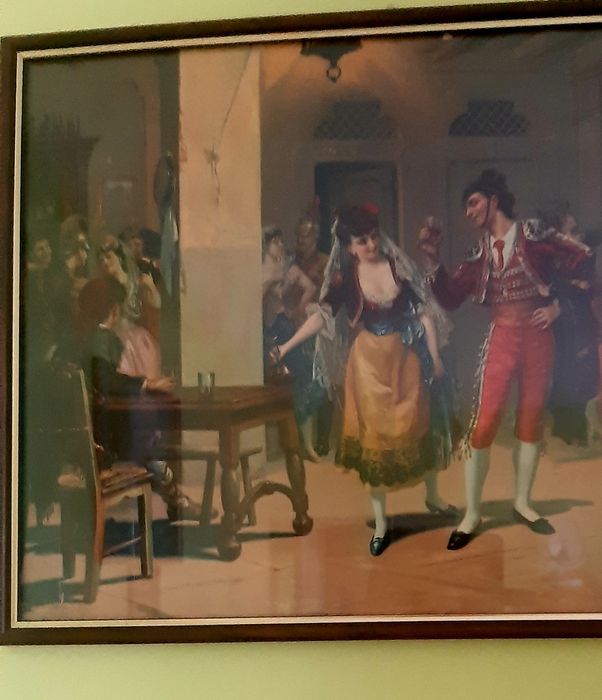 Antyk.Obraz olejny.