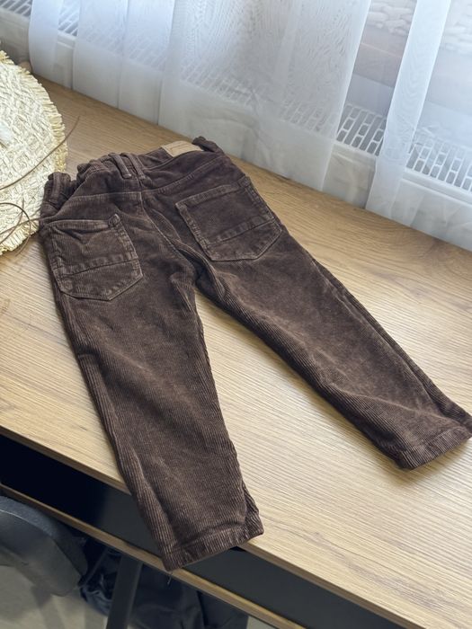 Коричневі Вельветові шоколадні штани дитячі  zara