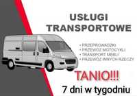 TANI Transport przeprowadzki bagażówka przewóz mebli motocykli rzeczy