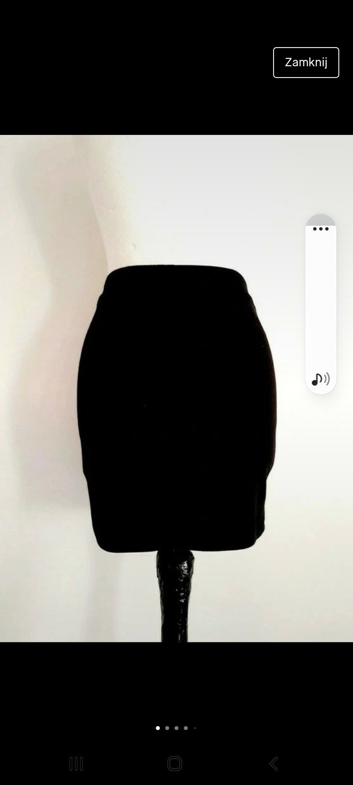 OKAZJA sinsay klasyczna czarna spódniczka mini ala dresowa lato 34 xs