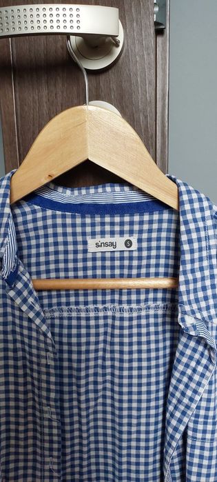 Koszula niebieska w kratkę/ kratę