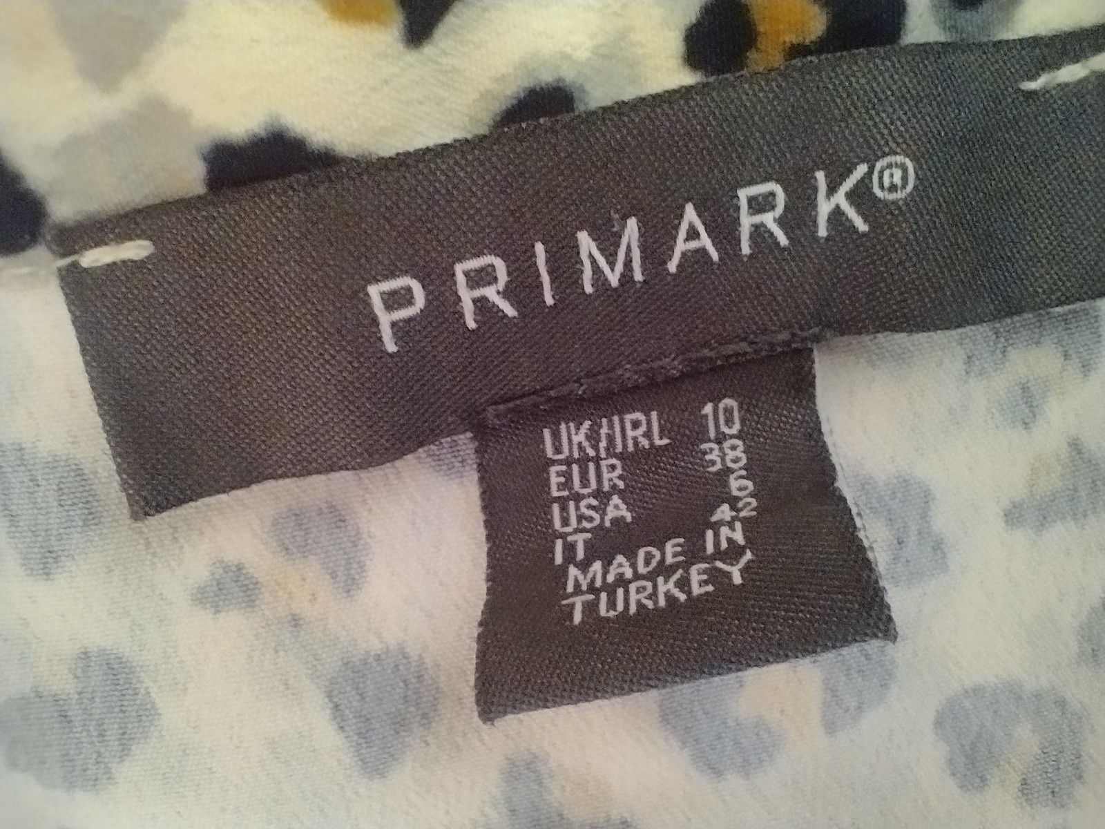 Sukienka w panterkę firmy Primark, rozmiar 38