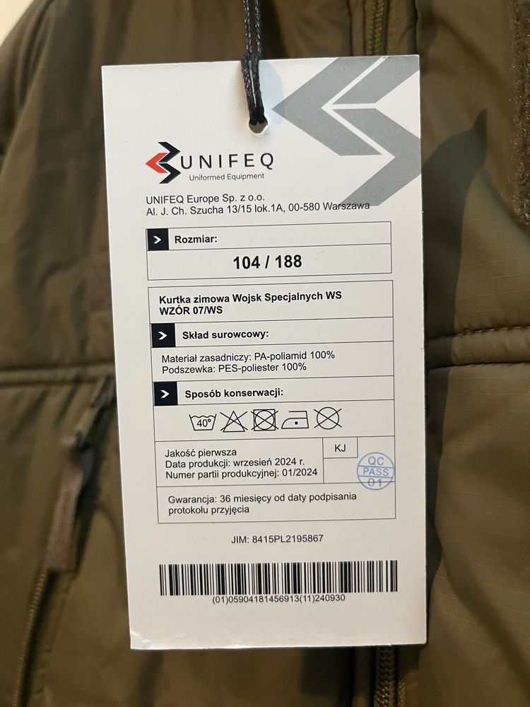 07/WS Kurtka zimowa puchowa modułowa softie 104/188