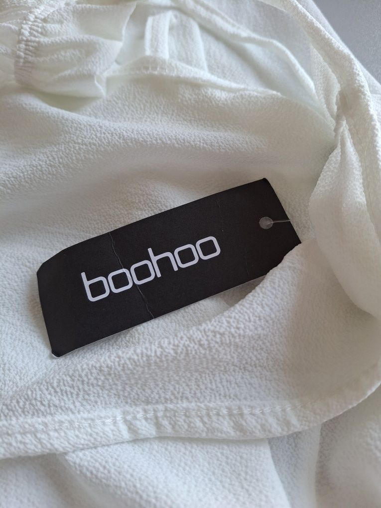 Boohoo Ромпер Комбез білий пляжний