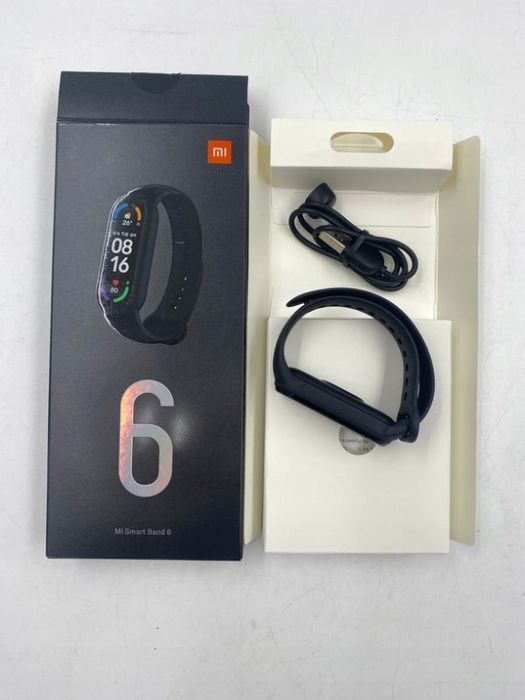 smartwatch xmsh15hm mi smart band 6 czarny aku 125 mah 5atm bt