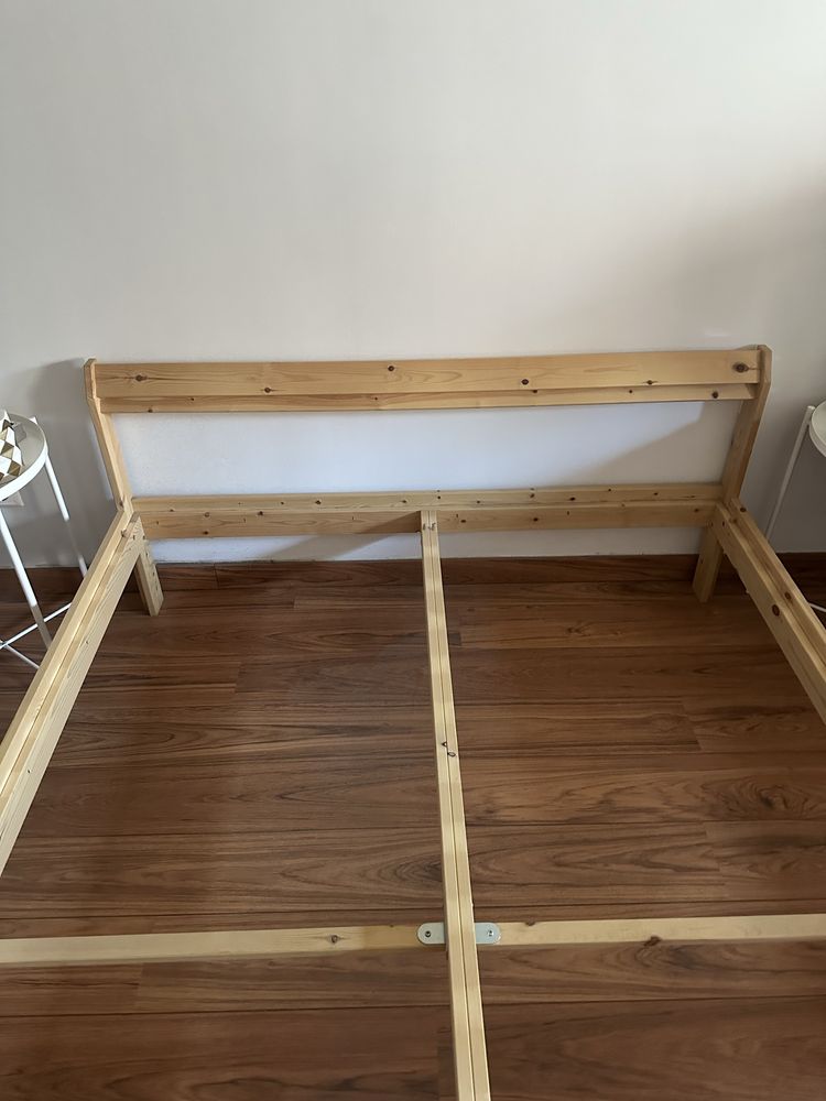 Estrutura de cama, pinho, 140x200 cm - Neiden