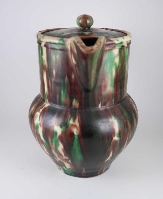 Jarro com tampa faiança das Caldas / Barcelos