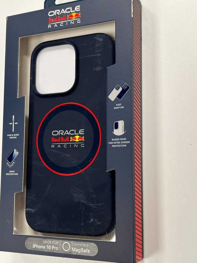 NOWE etui RED BULL MagSafe do Apple iPhone 16 Pro Granatowy