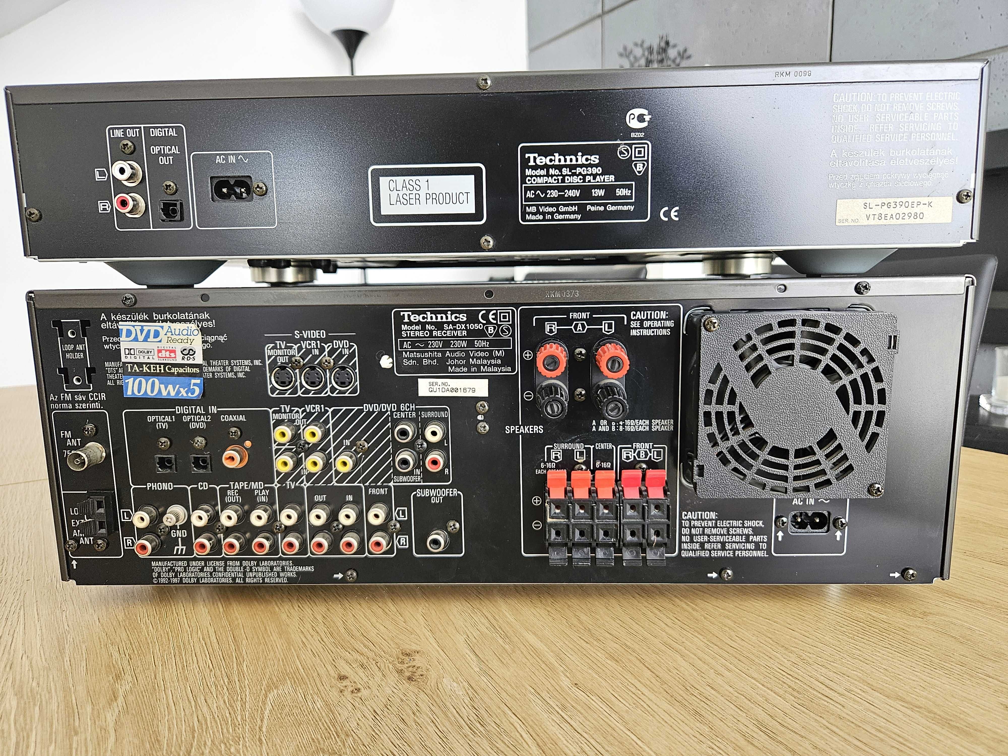 Technics SA-DX1050 + CD SL-PG390 + pilot