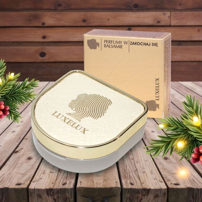 Złote perfumy w balsamie Luxelux