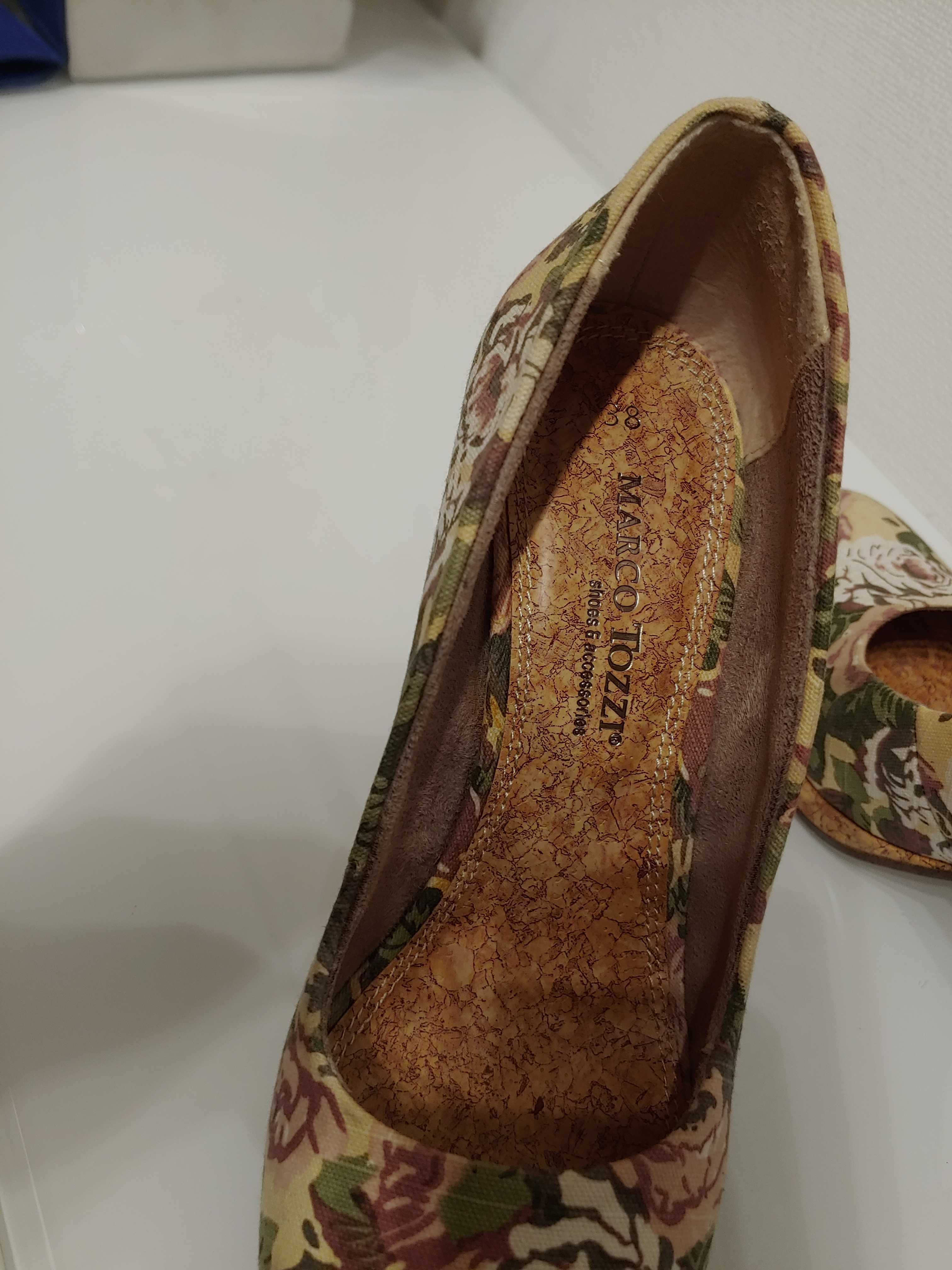 Buty Marco Tozzi. Rozm. 38. Jak nowe. Bardzo oryginalne.