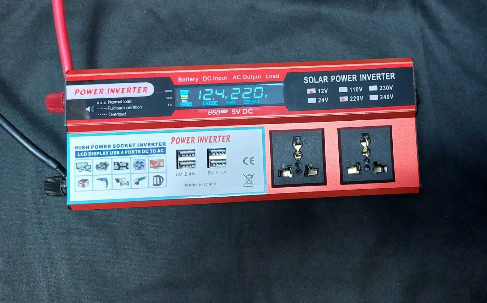 Инвертор 12 - 220 V Преобразователь 2000 W USB