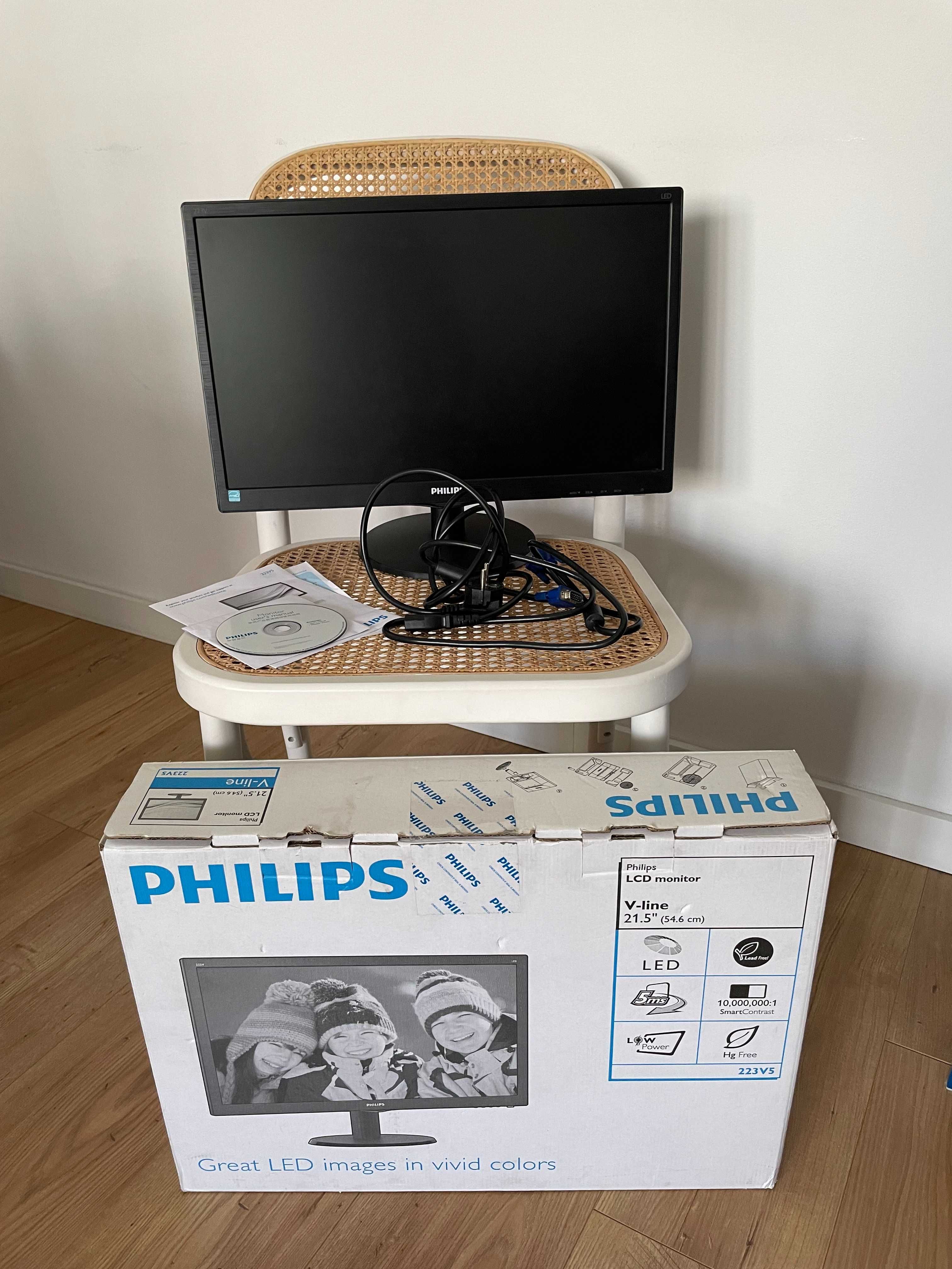 OKAZJA monitor LCD Full HD Philips V-line 21.5 cala 223V5LSB/00