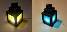 Minecraft Latarnia LED - Wymienne szybki - USB - Do pokoju gracza
