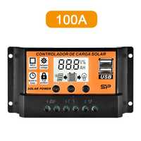 Regulator Ładowania PWM MPPT 100A KONTROLER SOLARNY 12/24V LCD