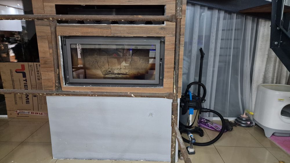 Wklad kominkowy stalowy Milla 16 kW PANORAMA