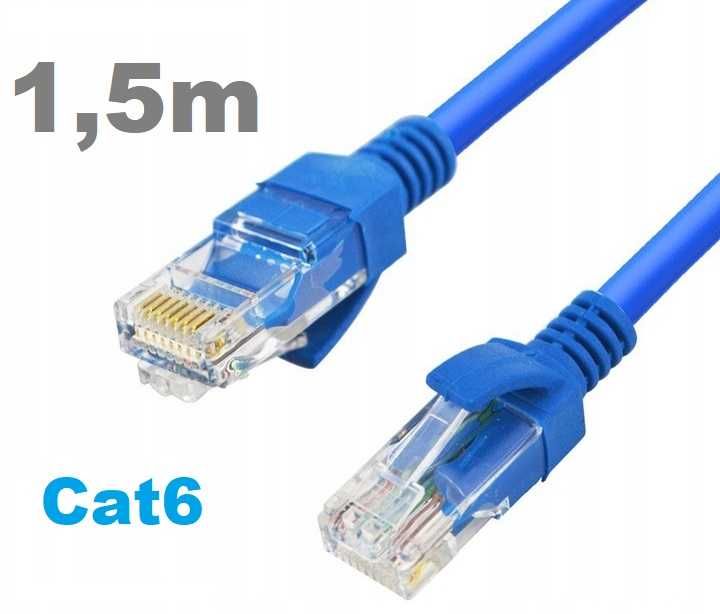 Kabel sieciowy LAN Ethernet RJ45 UTP 1,5m Cat6 * Video-Play Wejherowo