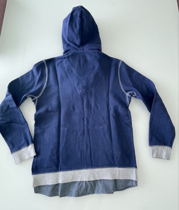 Camisola rapaz azul com capuz e efeito camisa por dentro Tiffosi 13/14