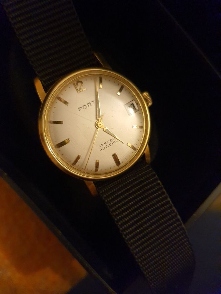 Zegarek Porta vintage gold