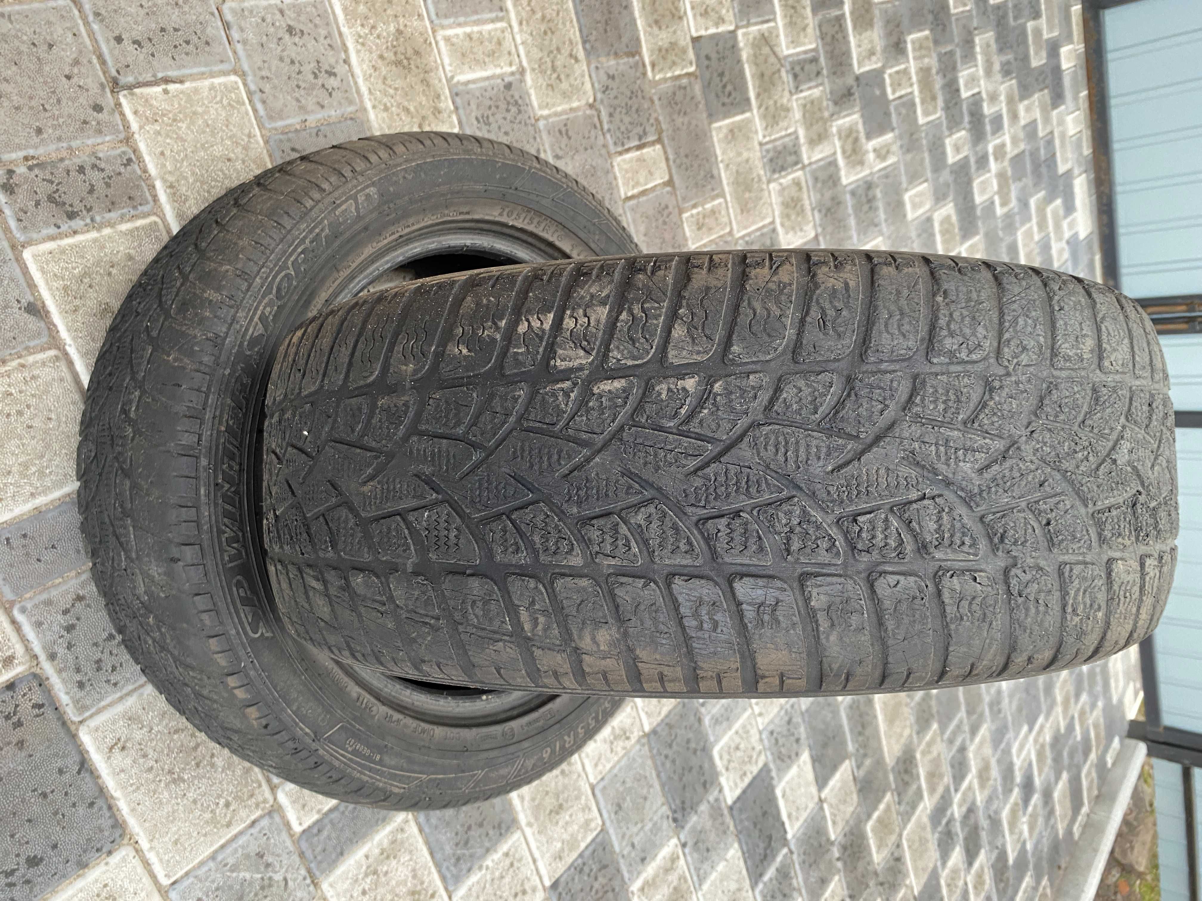 Резина 205/55 R16 Dunlop M+S SP winter sport 3d покрышки шины