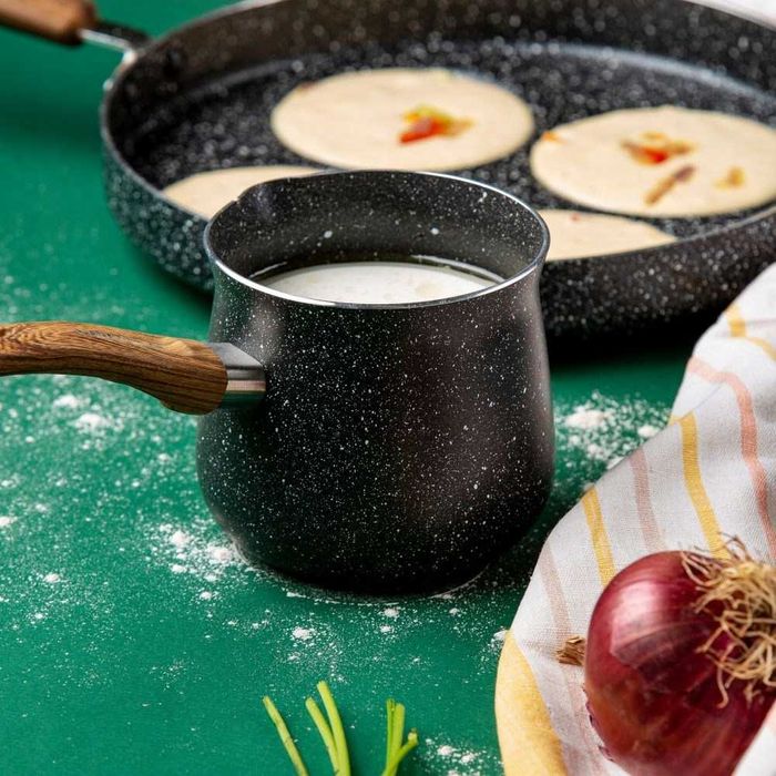 Tygielek do KAWY po GRECKU turecku GRANITOWA Powłoka 350ml. NAVA