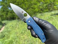 Складний ніж Spyderco Shaman Compression Lock Cobalt Blue G-10, SPY27
