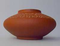 piękny stary surowy wazon ceramiczny