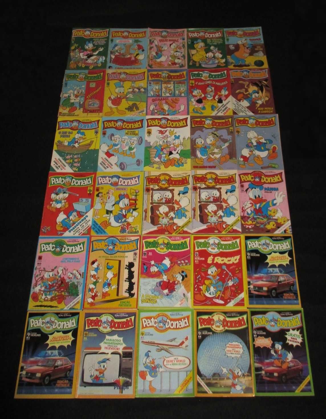 Livros Revistas BD Pato Donald 1984 a 1990 Disney