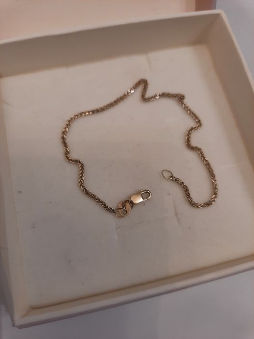 Bransoletka zlota 585  1.59g 19cm. lisi ogon