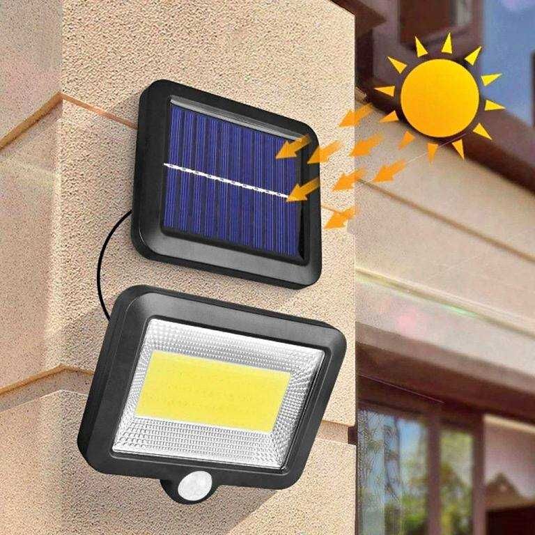 Halogen Lampa Solarna 100 Led Z Czujnikiem Ruchu i Zmierzchu MOCNA