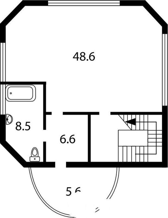 Дом в коттеджном городке с выходом на воду, Козин, Дамба