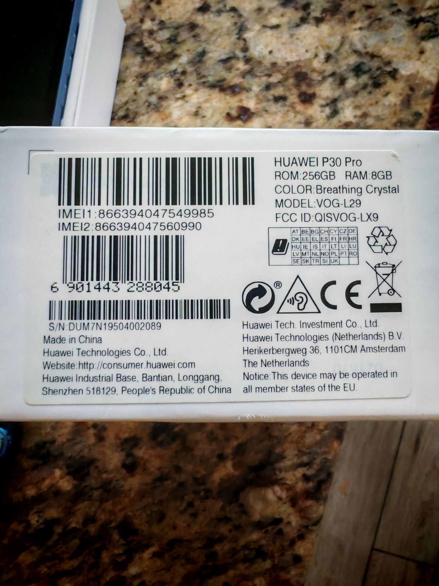 Huawei P30 Pro 8/256 GB Crystal breathing