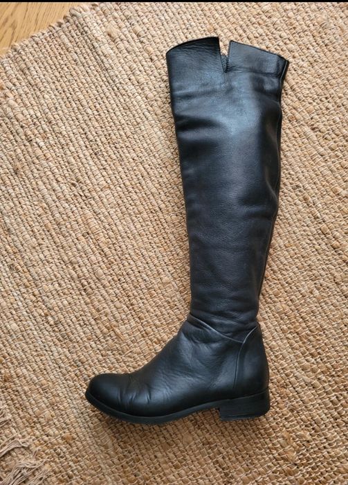 Modne kozaki ze skóry rozm 37