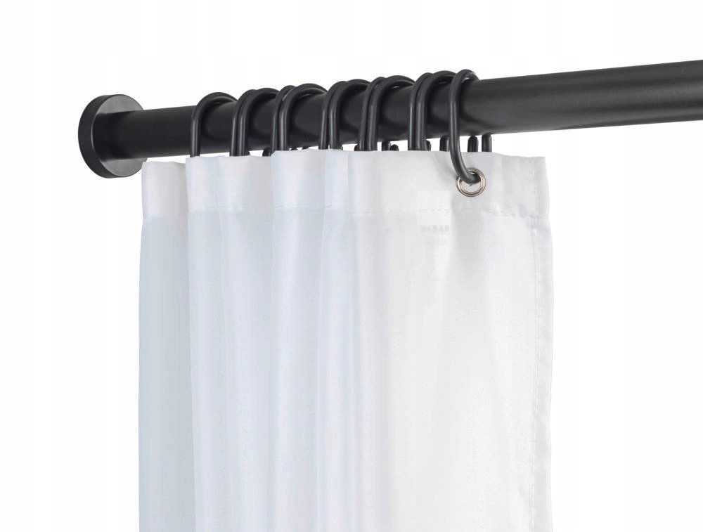 Drążek prysznicowy rozporowy Wenko 70-115 x 28 mm czarny