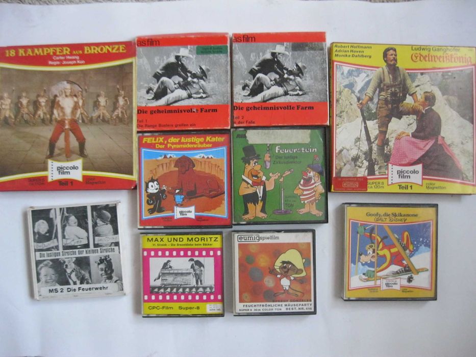 Filmy 8 mm -na sztuki