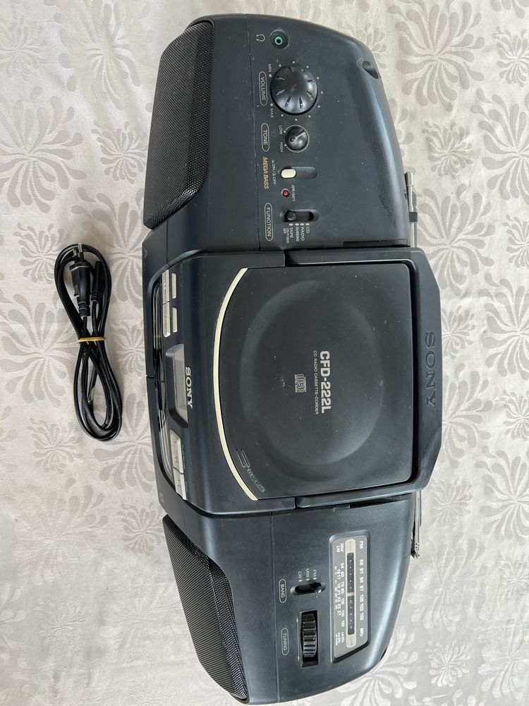Radiomagnetofon Sony CFD - 222L, radio, nagnetofon