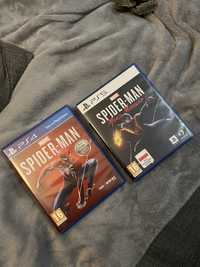 gry Spider man i Spider man Miles Morales ps5 ps4